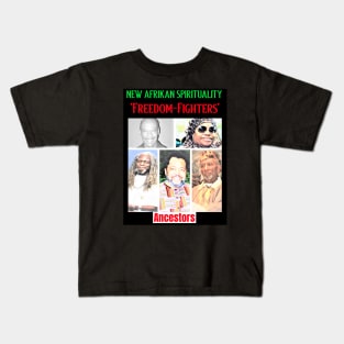 New Afrikan Freedom-Fighting Ancestors Kids T-Shirt